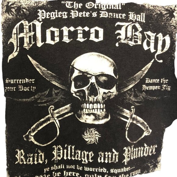 Alstyle Other - Vintage Peg Leg Pete Tank Skull Cross Swords Raid Pillage Plunder Size L Black